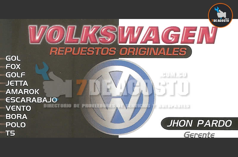 VOLKSWAGEN Repuestos Originales